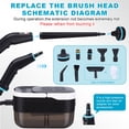 thumbnail image 2 of Steam Cleaner, 1500W 10s Fast Heat-Up,Steamer for Cleaning with 44oz Water Tank,14 Cleaning Attachments for Cleaning Stubborn Stains,Grease,Floors,Couches & Cars,Black, 2 of 7