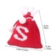 thumbnail image 3 of Bolsa de regalo tejida con letras del alfabeto | Bolsa bordada para dulces navideños | Adorno navideño personalizado | Mini bolsa colgante para decoración del árbol, 3 of 5