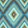 thumbnail image 1 of Ahgly Company Indoor Square Southwestern Light Blue Country Area Rugs, 7' Square, 1 of 4