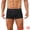 Black, variant on Men's Striped Stretch Waistband Mid-Waisted Boxer Underwear 30 Dark Blue