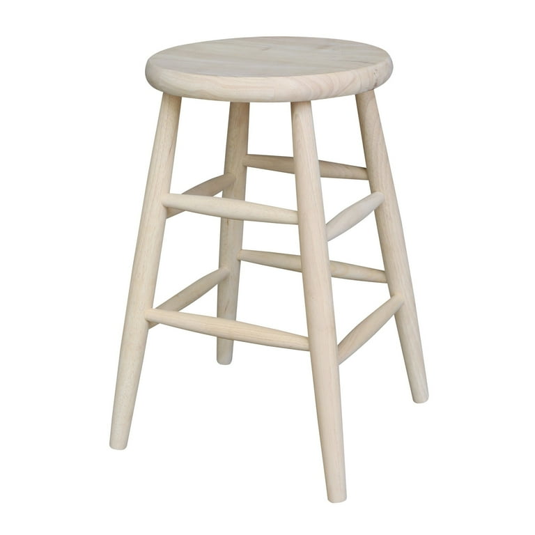 Unfinished 2024 wood stool