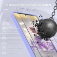thumbnail image 5 of KOMI for Google Pixel 8 Case, Silicone Phone Case with 2 Screen Protector, Soft Anti-Scratch Microfiber Lining, Full Body Shockproof Slim Cover Support Wireless Charging, Lavender Purple, 5 of 5