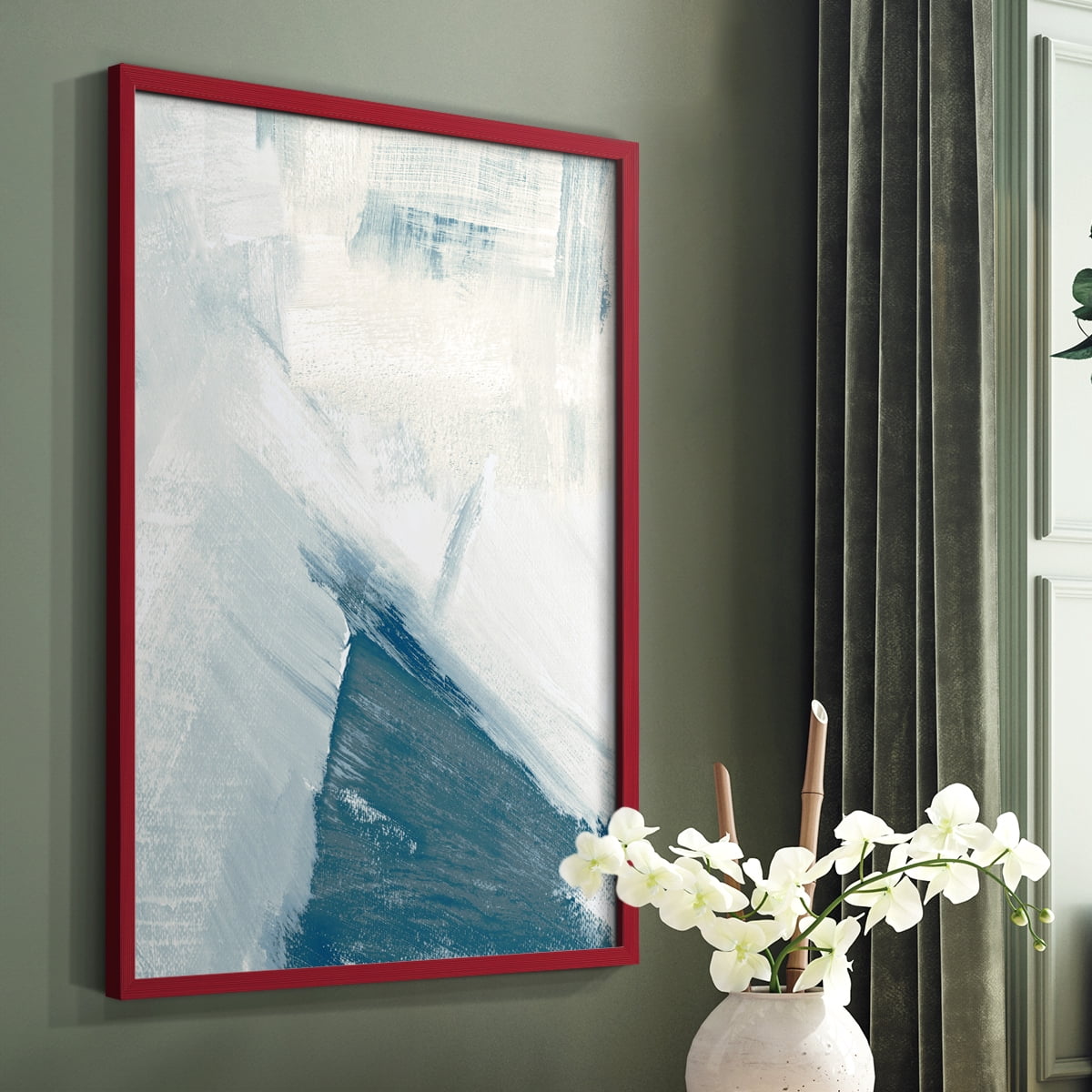 Wind Blown I Framed Print - Solid Wood in Single Picture Frame Solid Wood 2 Framed Print