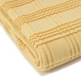 thumbnail image 5 of Chanasya Pleated Solid Plaid Acrylic Throw Blanket With Tassels - Lightweight and Super Soft, Modern Woven Blanket for Couch, Home, Living Room, and Bedroom Décor (50x65 Inches) Yellow, 5 of 6