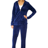 Hue Women's Super Soft Velour Lounge Full Zip Jacket & Pant