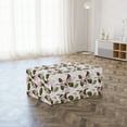thumbnail image 3 of Hawaii Foldable Mattress, Retro Flowers Illustration, 74.8" x 35.4", Dried Rose Olive Green, by Ambesonne, 3 of 6