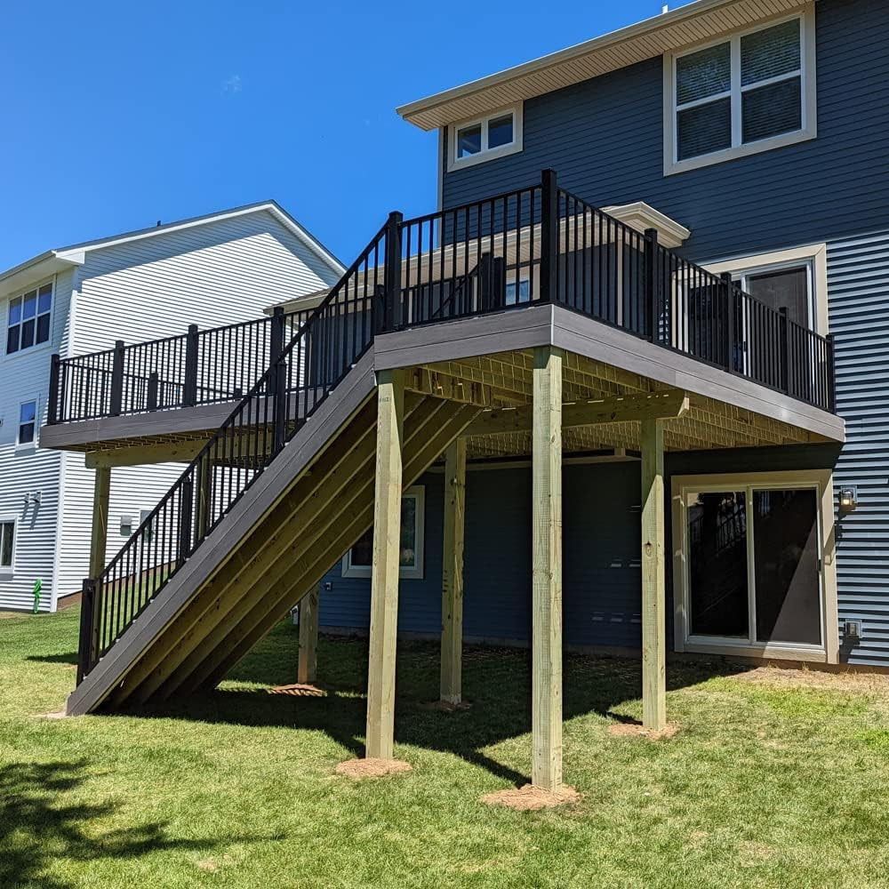 Fast 2K Deck Post Mix | Expanding Foam Concrete Alternative for Deck Post, Fence Post, Mailbox, & Playground Equipment Installs. Fast-Setting, Post Foam (1 Bag)