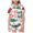 AB139 White, variant on Christmas Unisex Kids Pajamas Santa Claus Print Short Sleeve Button Down Shirt Shorts Indoor Wear Boys And Girls Theme Party Clothes Set, Size 2-3 Years