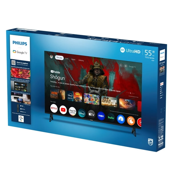 Philips 55 4K Ultra HD Google Smart LED TV for Hospitals - Walmart
