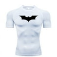 thumbnail image 4 of Bat Printed Men's Tight T-Shirt Running Compression Compression T Shirt Gym Fitness Jogging Short Sleeve Male Casual Shirt Tops, 4 of 10