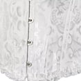 thumbnail image 6 of Women's Bustiers & Corsets Satin Lace up Floral Princess Plus Size White Costume M, 6 of 6