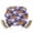 Purple, variant on Round Fitted Tablecloths with Elastic Edge Cartoon Pumpkin Ghost Halloween Black Cat Waterproof Wipeable Table Cover for Kitchen Dining Party Decor Witch Hat on Purple Table Clothes,36" - 44"