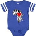thumbnail image 3 of Inktastic Black History Month Ink Print African Heart Boys or Girls Baby Bodysuit, 3 of 5