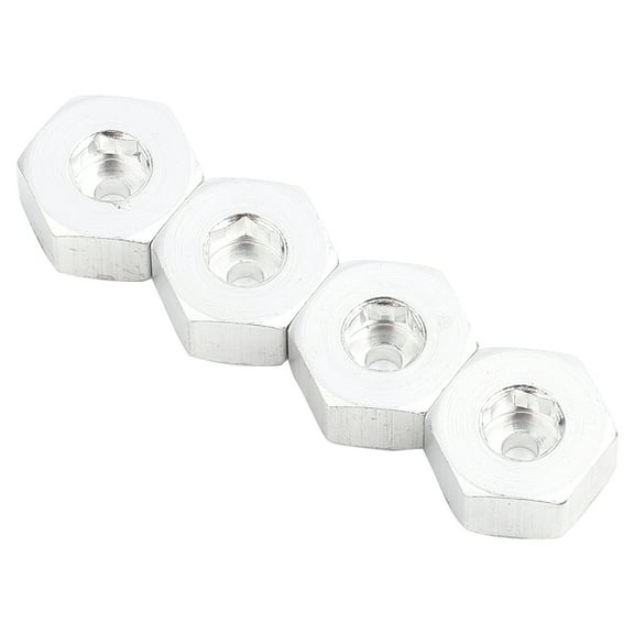 Aluminium Alloy 5mm To 12mm Wheel Hex Hub Adapter for WPL 1634 RC Truck (Silver)