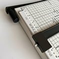 thumbnail image 4 of ALORHARDRO 12.87" Paper Cutter for Cardstock, A4 Stack Guillotine Paper Trimmer with Adjustable Guide, Cut 10-Sheets Capacity, Metal Base with 1/2" Gridlines, Paper Slicer, 4 of 11