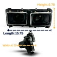 thumbnail image 3 of Torque Pair of Headlight Housing Base with Wire Harness Replacement For Kenworth T600 T400 T800 W900 K100 C500, Peterbilt 379 378, Freightliner FLD Classic XL (TRH910500BL & TRH910500BR), 3 of 6
