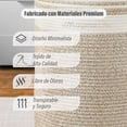 thumbnail image 4 of MAGMALIFE Cesta de Lavandería de Cuerda de Algodón, Plegable y Duradera, con Asas Resistentes, Canasta para Ropa Sucia, Almacenamiento y Organización en Baño, Dormitorio y Hogar (Blanco con Beige), 4 of 7