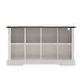 thumbnail image 5 of 8-Cube LED Bookshelf - Mid-Century Modern Wood Storage Shelf for Bedroom, Living Room & Office, White, 5 of 7