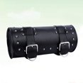 thumbnail image 5 of Bolsa para horquilla de motocicleta, bolsa de herramientas de cuero PU, bolsa para manillar, bolsa con ruedas de almacenamiento delantera y trasera para motocicleta (negro) JFHHH pequeña, 5 of 5