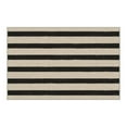 thumbnail image 2 of Front Door Mat, Black and Beige Striped Porch Rug, Outside Entrance Washable Doormat Indoor Outdoor Entry Rug Small Layered Rugs for Entryway Kitchen Front Porch Decor, 2 of 7