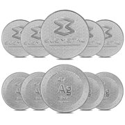 ELEMETAL MINT Lot of 10 - 1 oz Elemetal Silver Round .999 Fine