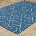 thumbnail image 2 of Oriental Weavers Meridian Area Rug 7541B Navy Waves Swirls 6' 7" x 9' 6" Rectangle, 2 of 9