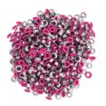thumbnail image 3 of 500 botones a presión de material de hierro para alisar superficies brillantes, ligeros y coloridos broches de costura YK4/5C28 (rojo rosa), 3 of 12