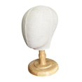 thumbnail image 2 of Bunblic Mannequin Head Hat Display Rack Multifunctional Head Stand Making Hat Display Head for Hairdressing Shop Markets Home Use wood, 2 of 8