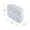thumbnail image 6 of Hyper Tough 6 Outlet Grounded White Wall Tap, 6 of 10