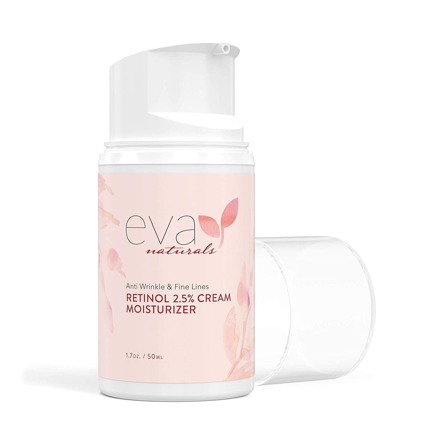 Natural Retinol Moisturizer for Face, 2.5% – Anti-Wrinkle Cream + Jojoba, E, and Shea Butter – Wrinkle Filler Exfoliates, Breakouts, and Fades Dark Spots by Eva Naturals, 1.7 oz. - Walmart.com