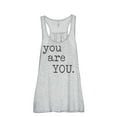 thumbnail image 1 of Thread Tank You Are You Women's Sleeveless Flowy Racerback Tank Top Sport Grey Medium, 1 of 5