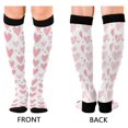 thumbnail image 4 of FORMRS Womens Knee High Socks Casual Long Thick Travel Daily Wear, 1 Pair, Hand Drawn Hearts, 4 of 6