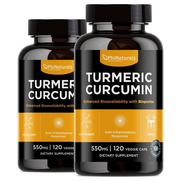 Turmeric Curcumin with Black Pepper (Pack of 2) Capsules by Phi