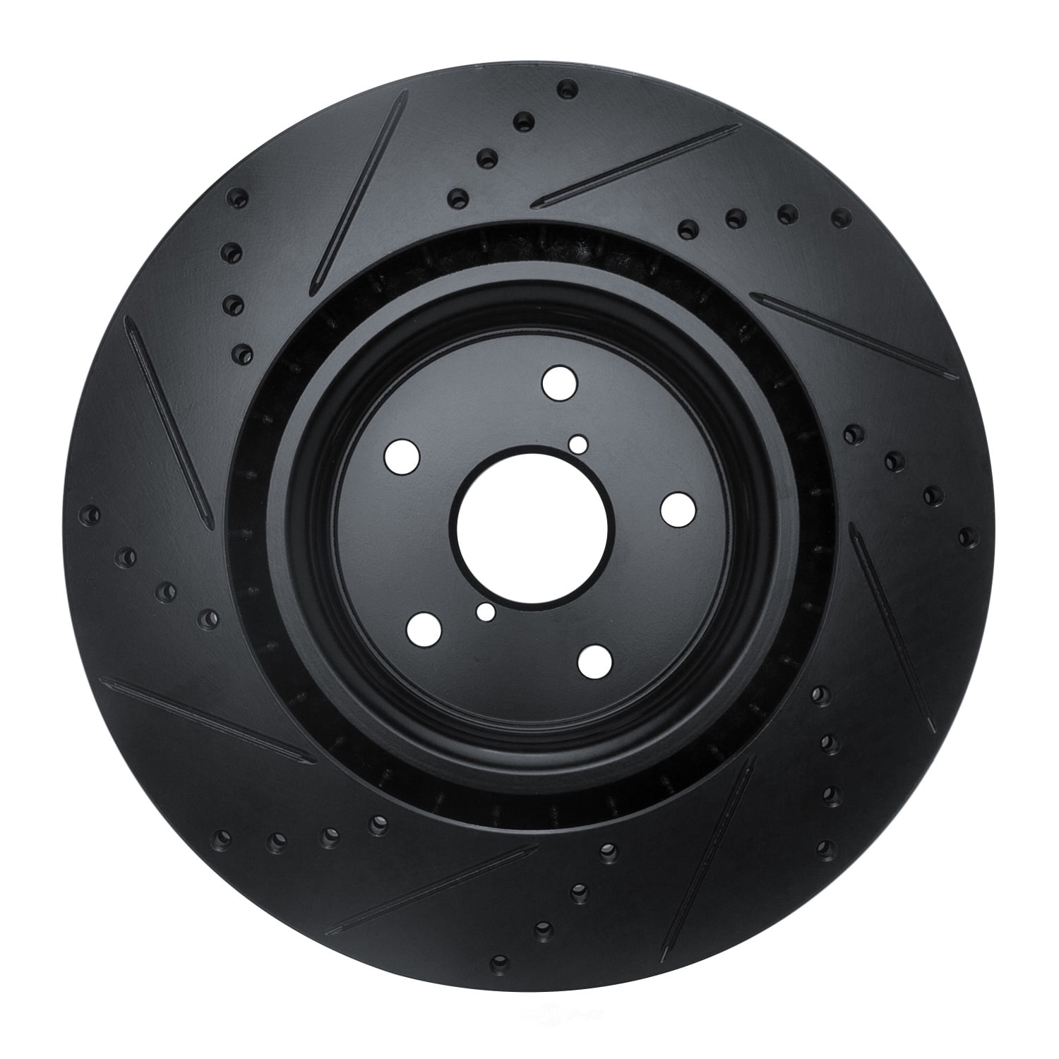 Dynamic Friction Company 633-13041R DFC Brake Rotor - Drilled And Slotted - Black