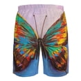 thumbnail image 6 of Naloa Oil Painting Beautiful Butterfly Men's Beach Shorts, Surfing shorts, Swim trunks, Quick Dry Swim Trunks for Surfing Beach Fun - XX-Large, 6 of 9