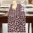 thumbnail image 3 of Table Runners 70 Inches Long Dress Scarves, Pink Black Farmhouse Coffee/Dining/Kitchen Table Decor, Holiday Table Runner, Elegant Modern Abstract Art Luxury 13x70 Inch, 3 of 9