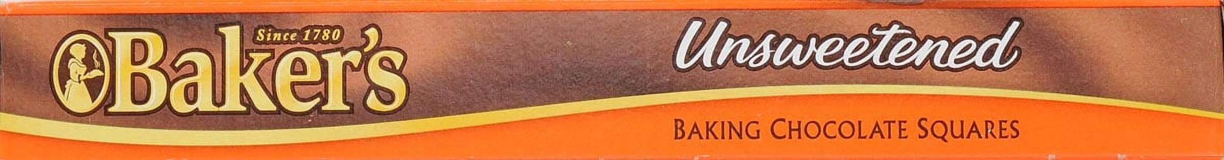 Baker's Unsweetened Chocolate Squares 8 oz Box