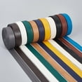 thumbnail image 5 of 5m x 20mm Foldover Leather Strips Faux Leather Trimming Tape 1mm Thick Flat Leather Cord String Lambskin Texture PU Leatherette Strap for DIY Sewing Seaming Hemming Crafts Coconut Brown, 5 of 5