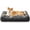 Grey, variant on Extra Large Orthopedic Dog Bed with Supportive Sides, Ultra Soft Sofa Style Pet Bed in Grey, 42 by 30 Inches