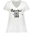 thumbnail image 3 of Inktastic Hawaii Since 1959 Women's Plus Size V-Neck T-Shirt, 3 of 5