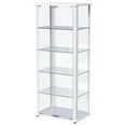 thumbnail image 6 of Aero 5-shelf Display Curio Cabinet with LED Lighting White, 6 of 14