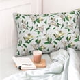 thumbnail image 5 of Kdxio Cotton Pillow Cases 14"x20" Pillowcases,Soft and Breathable Bedroom Pillow Cases-Lilies Flowers, 5 of 8
