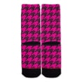 thumbnail image 3 of Function - Pink Houndstooth Fashion Socks, 3 of 4