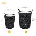 thumbnail image 3 of Fotbe Spider Web Black Cesto de Ropa con Asas, Cesto Impermeable de Gran Capacidad, Bolsa de Lavado para Dormitorio, Cesto de Ropa con Ruedas y Asas-Small, 3 of 6