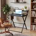 thumbnail image 4 of Ktaxon Folding Laptop Computer Desk Workstation Table No Assembly Wood Desktop Study Writing Desk Home Office Furniture, 4 of 10