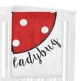 thumbnail image 3 of Sweet Jojo Designs Little Ladybug Red Black and White Fleece Milestone Baby Blanket 3 Piece Set, 3 of 6