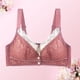 thumbnail image 5 of Gibobby Brasier sin Varilla Ropa interior Sexy con hebilla frontal a la moda para mujer, sin llantas, chaleco, sujetador de talla grande de encaje, ropa interior(Rosa caliente,38), 5 of 5