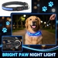 thumbnail image 4 of LED Dog Collar Night Light Pet Safety Collar Glow in the Dark Reflective Heavy Duty Nylon Adjustable Waterproof for Small Medium Large Dogs Blue, 4 of 7