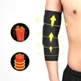 thumbnail image 4 of Pretty Comy 1pc Elbow Pad Protector Anti-slip Compression Arm Guard Brace Support Sleeve For Fitness Black L, 4 of 6
