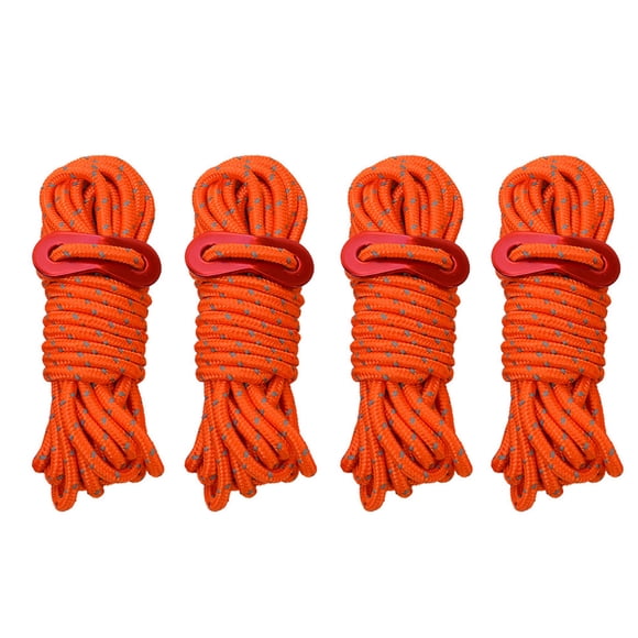 Greeniant Cuerda reflectante para tienda de campaña 4X, cuerda de viento de alta resistencia, mano de obra fina, accesorio DIY, accesorios Ropa Deportiva, Zapatos Naranja